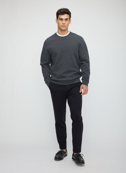 KMM10238TexturedCrewSweatshirtCharcoalMelange_003_600x600.jpg