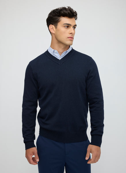 SilkStitch Easy Care V-Neck Sweater