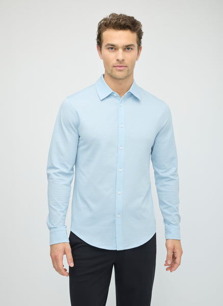 City Tech Long Sleeve Slim Fit Textured Shirt