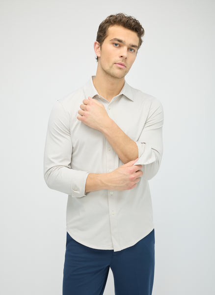 City Tech Slim Fit Birdseye Shirt