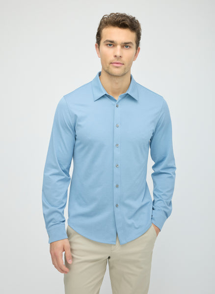 City Tech Slim Fit Birdseye Shirt