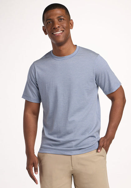 Endurance Tee - Blue Sand Mini Stripe
