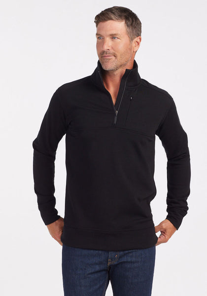 Mason 1/4 Zip - Black